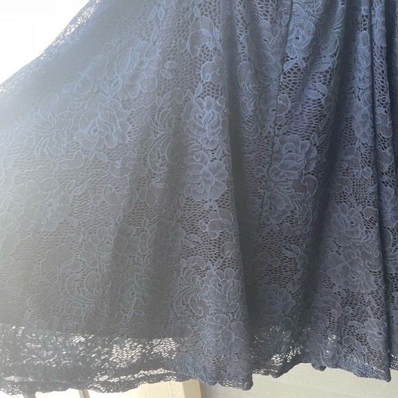 Endless Blu Lace Mini Dress Navy Size L - Picture 7 of 10